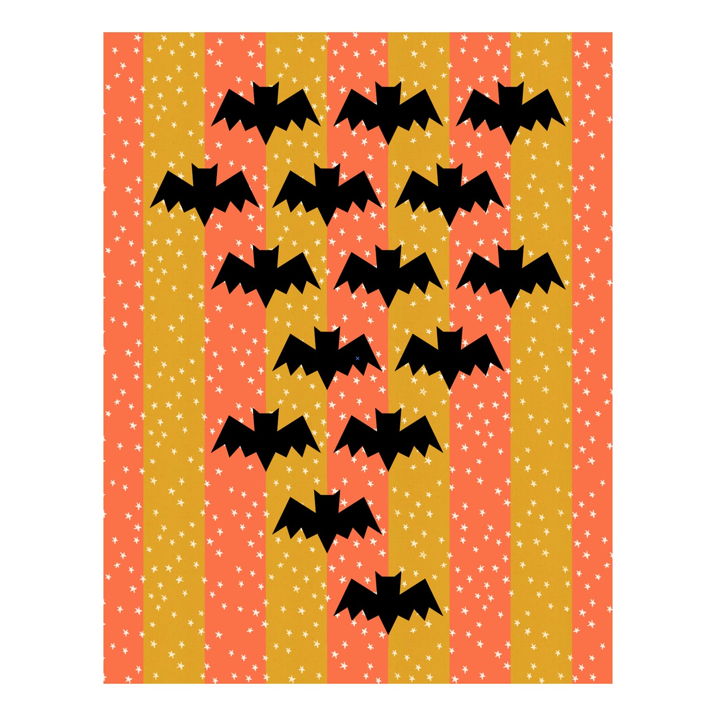 Bat Postcard/Quilt Block PDF Pattern