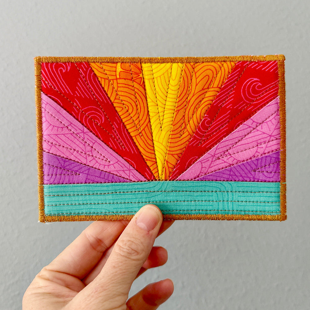 Sunrise Postcard/Quilt Block PDF Pattern