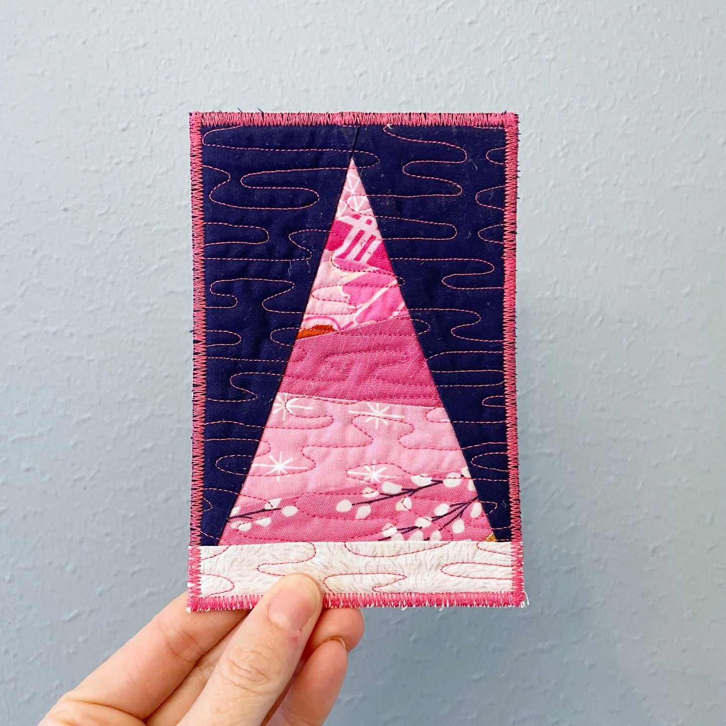 FREE - Modern Tree Postcard Block Pattern