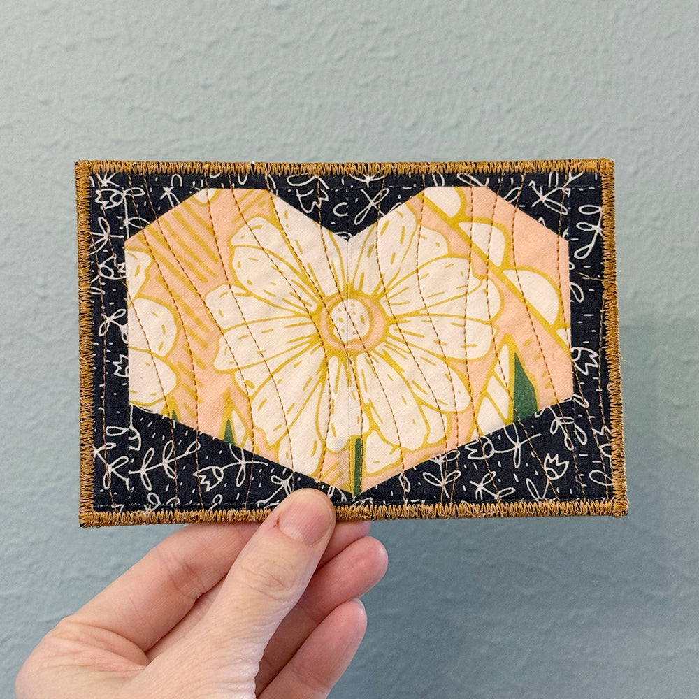 XO Heart Postcard/Quilt Block PDF Pattern
