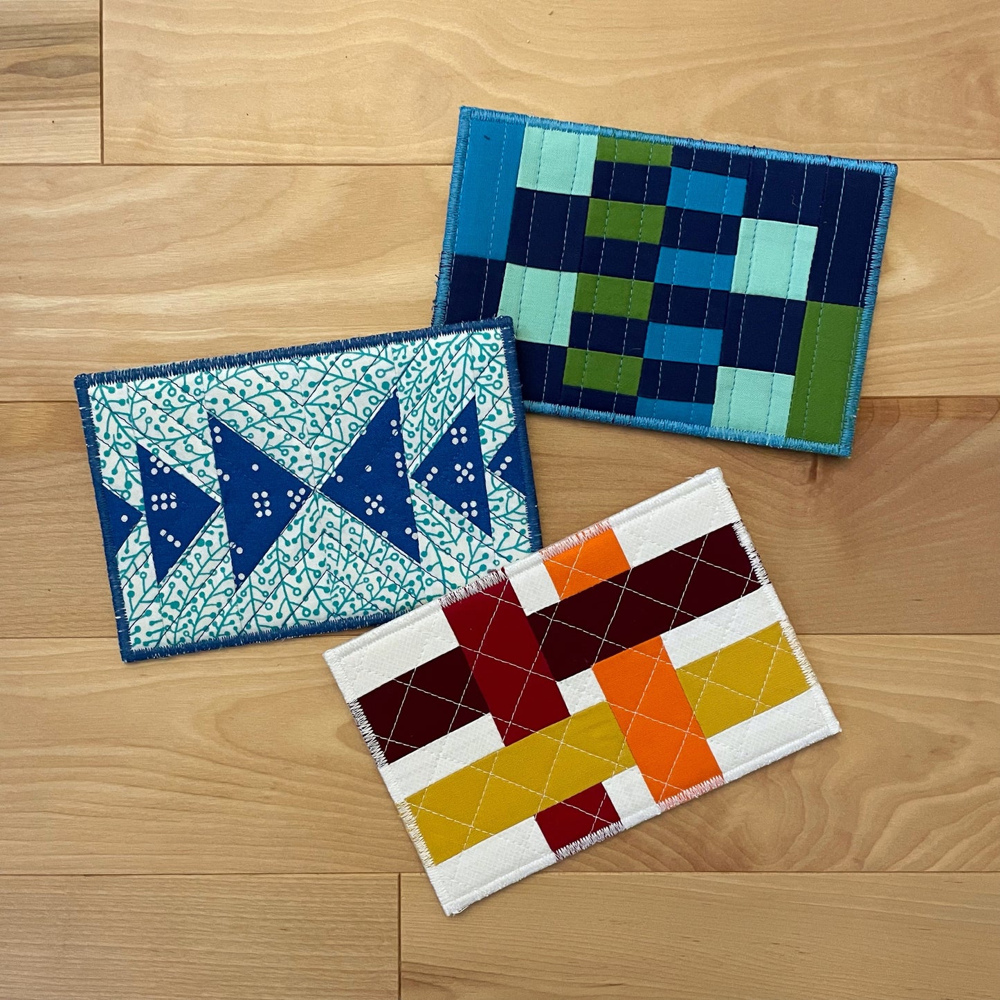 Quilted Fabric Postcard PDF Pattern Bundle