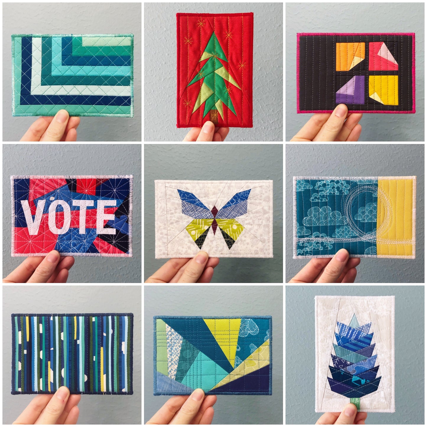 FREE - Quilted Fabric Postcard Tutorial