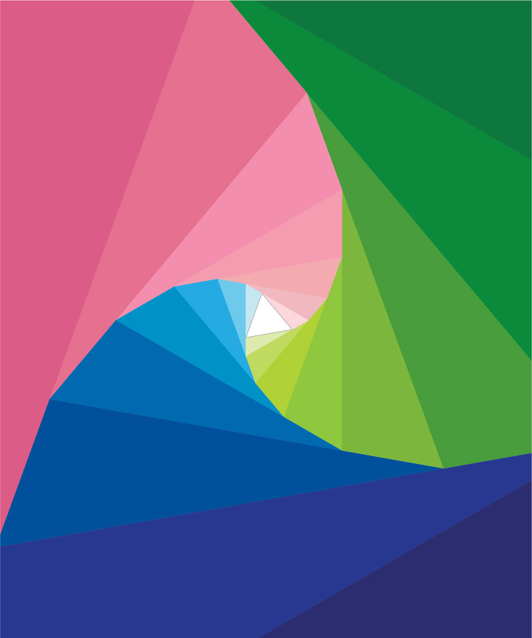 Spiraling Triangles Mini PDF Pattern