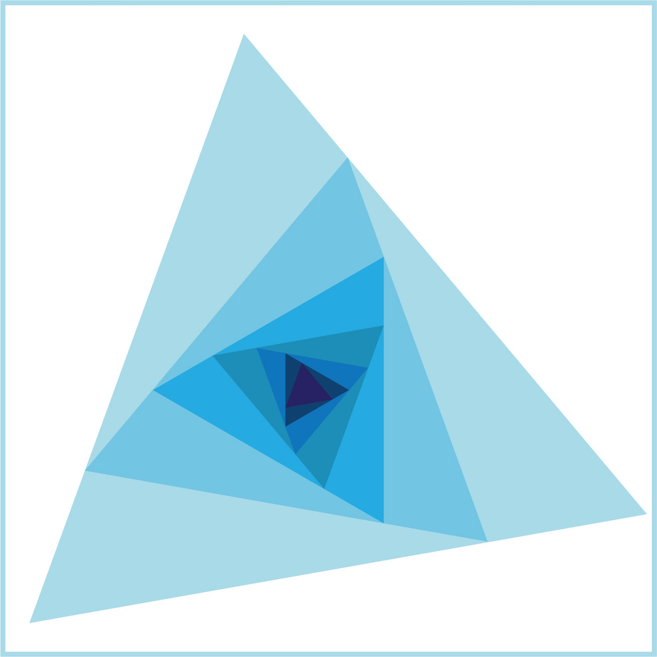 Spiraling Triangles Mini PDF Pattern