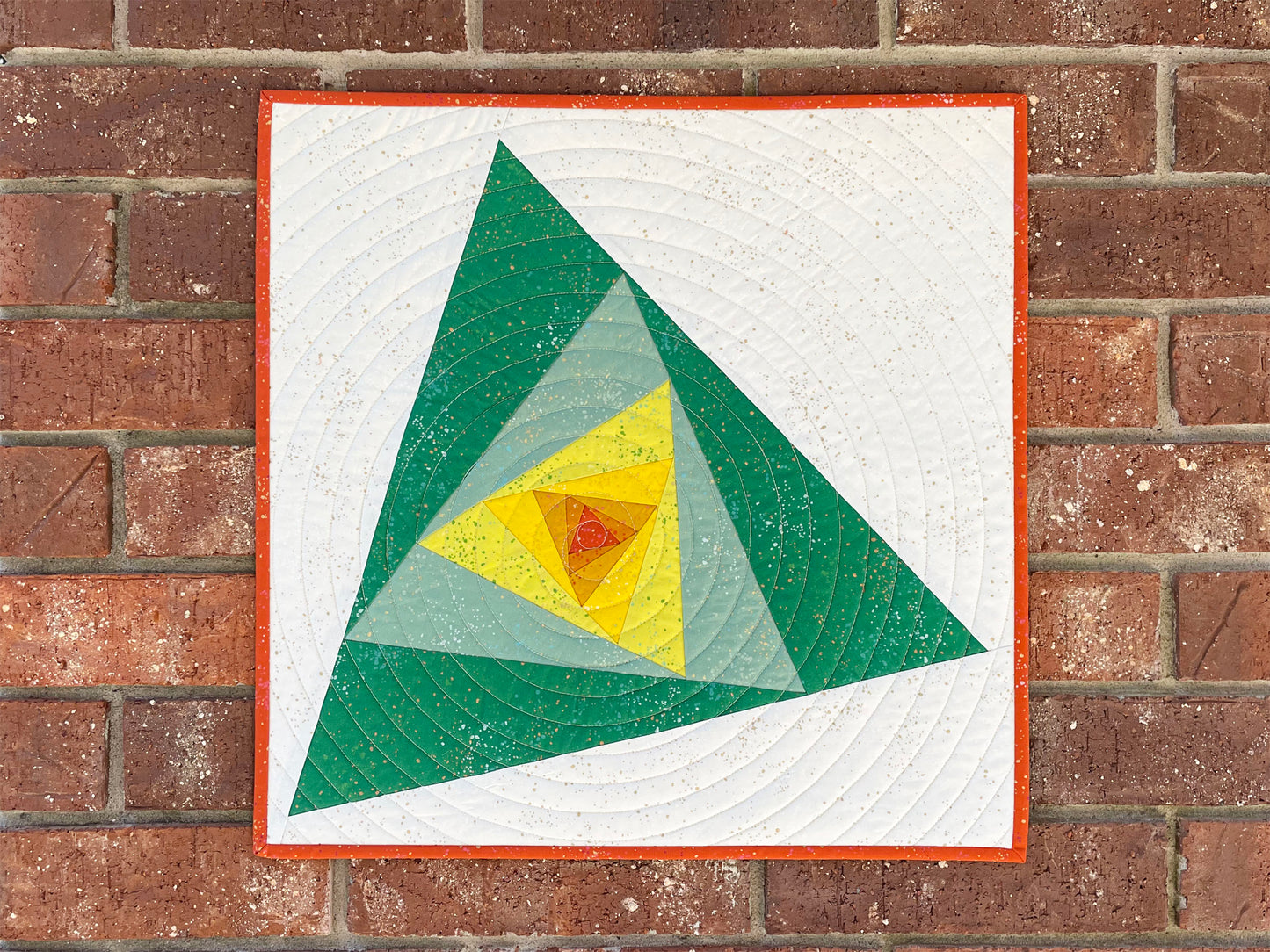 Spiraling Triangles Mini PDF Pattern