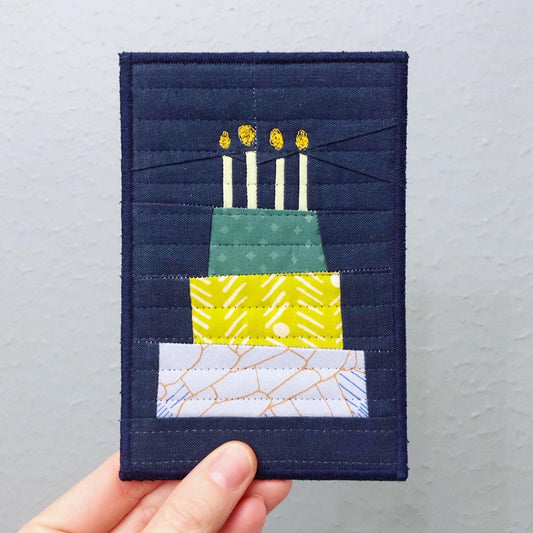 FREE - Birthday Cake Postcard Block Pattern