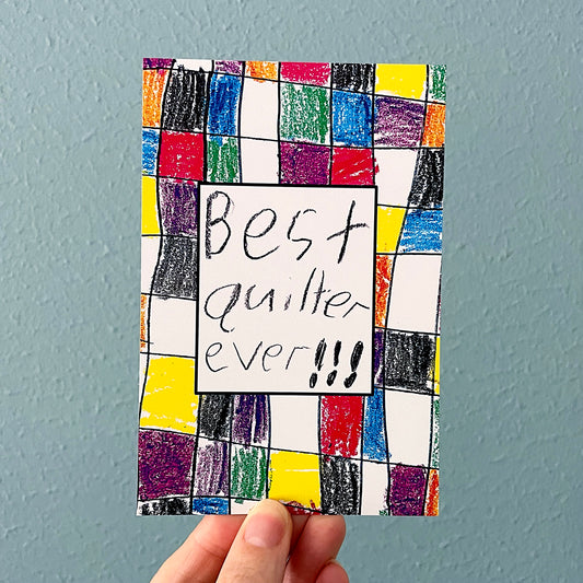"Best Quilter Ever" Postcard