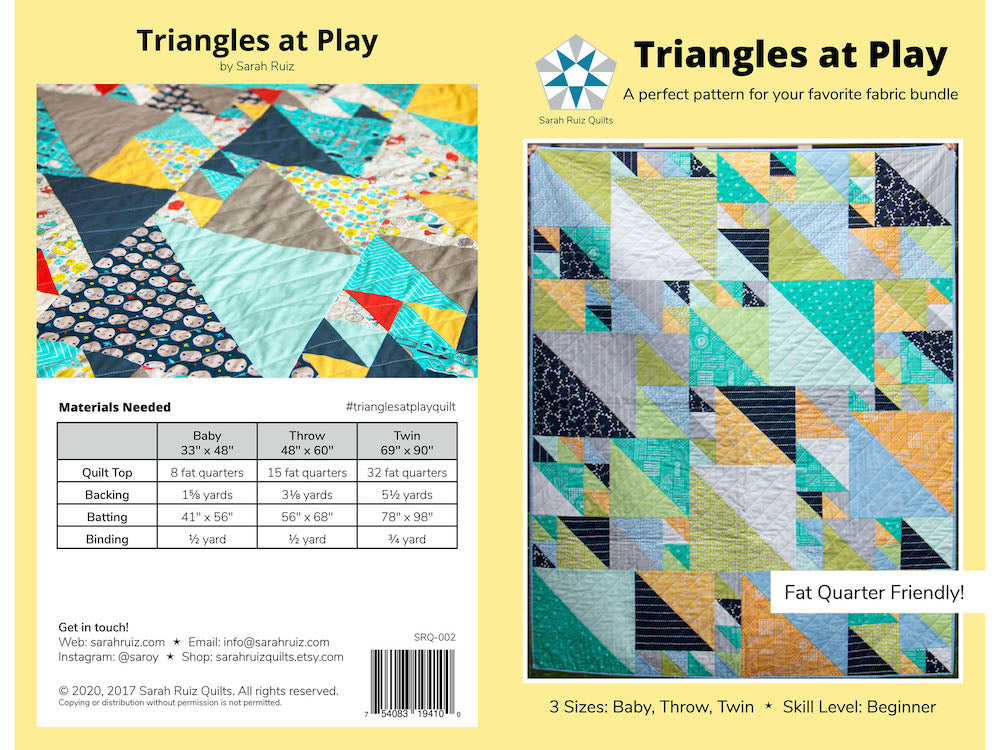 Triangles at Play PRINT Pattern