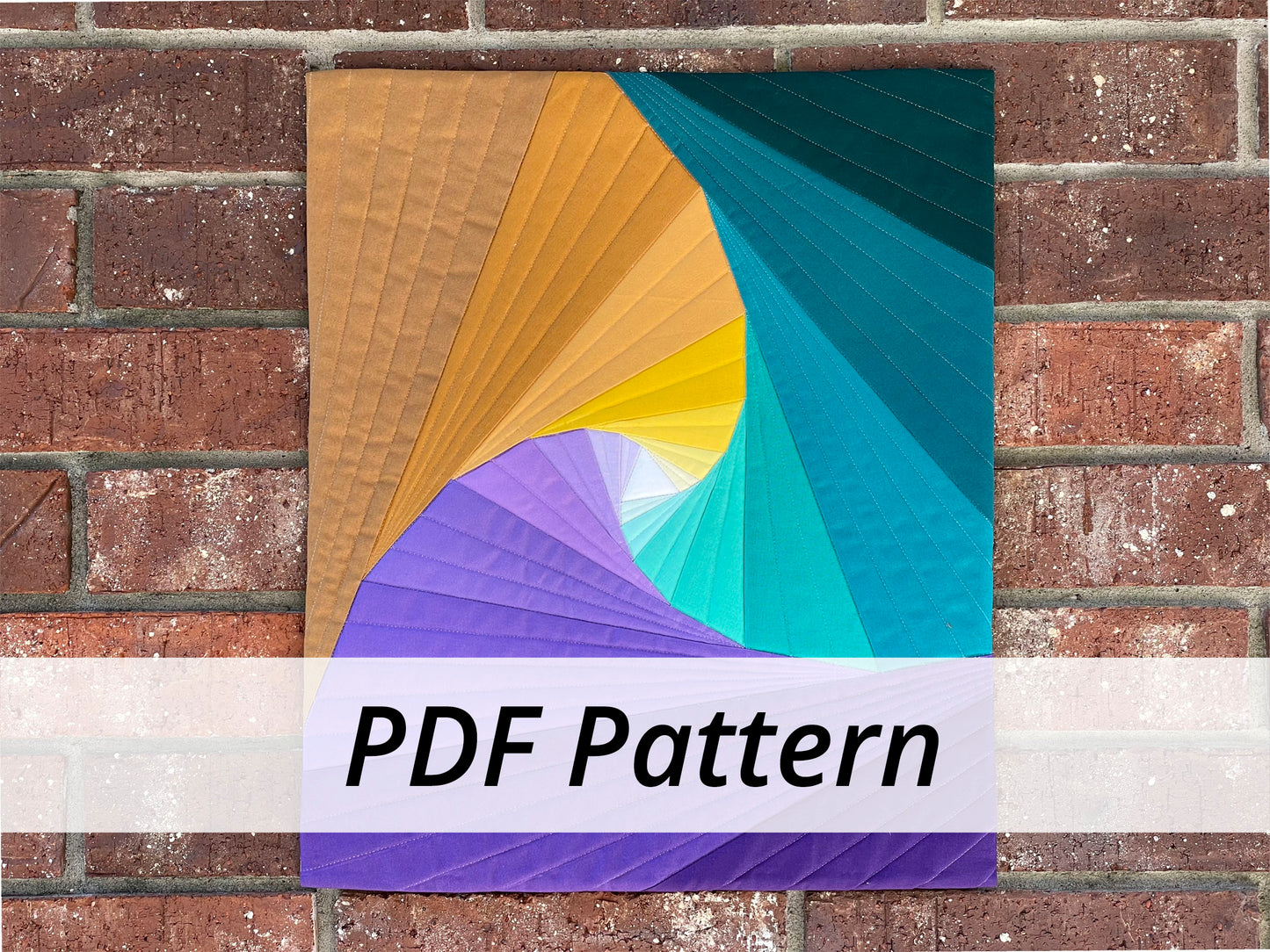 Spiraling Triangles Mini PDF Pattern