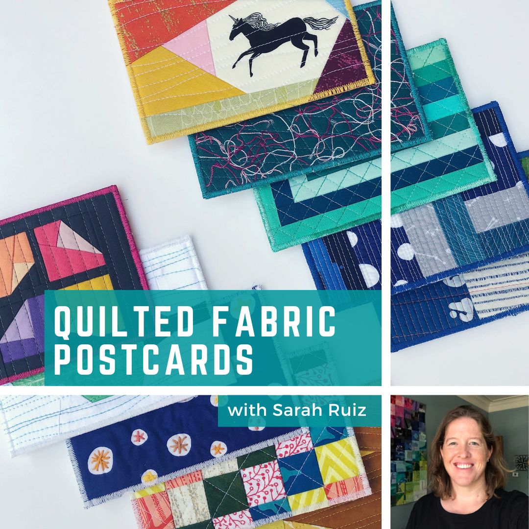 FREE - Quilted Fabric Postcard Tutorial – Sarah Ruiz Quilts