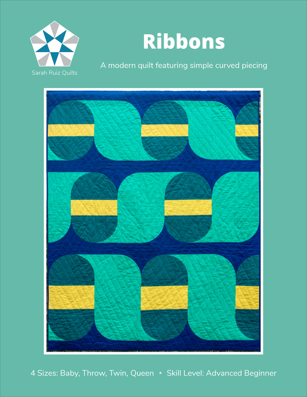 Curling Ribbons Quilt Pattern Ribbons PDF Pattern – Sarah Ruiz Quilts