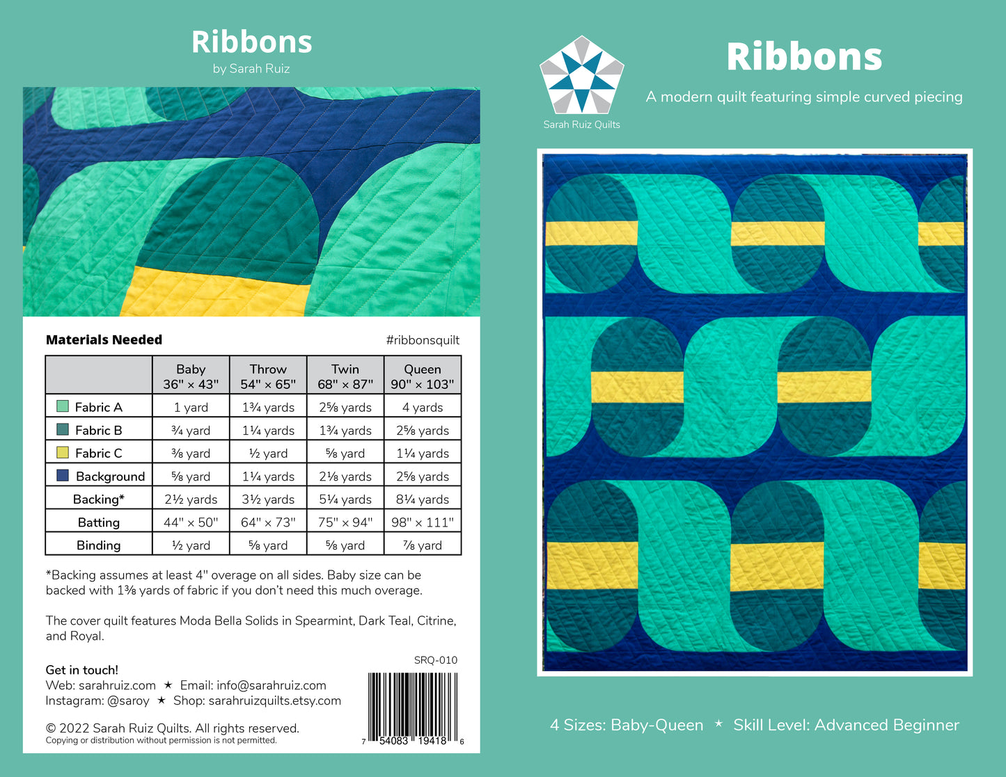 Ribbons PRINT Pattern